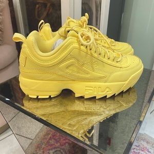 Fila Disruptor II Chunky Dad Sneakers - Gold Finch Yellow